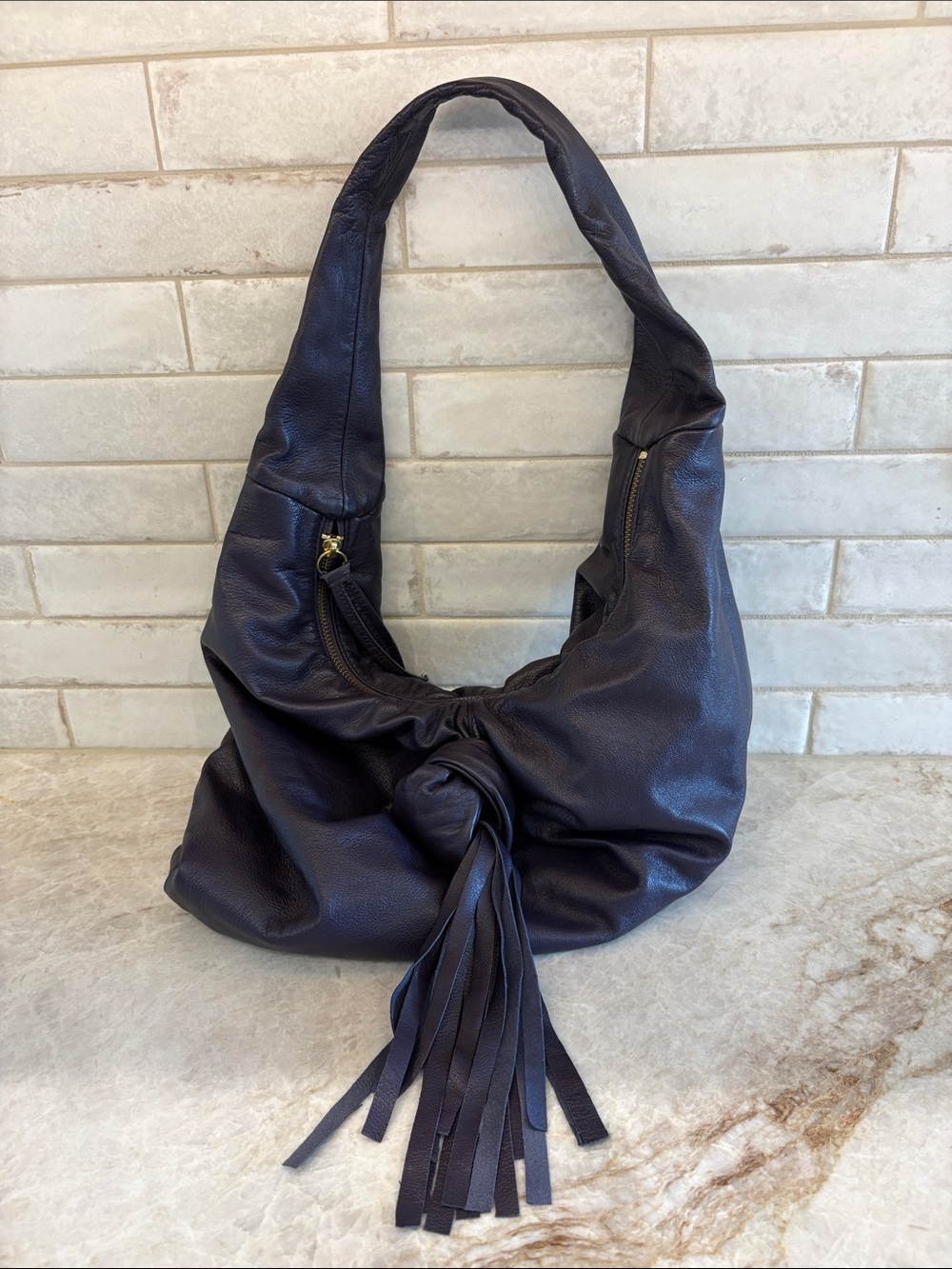 Danielle Nicole Knot Hobo Bag in Plum